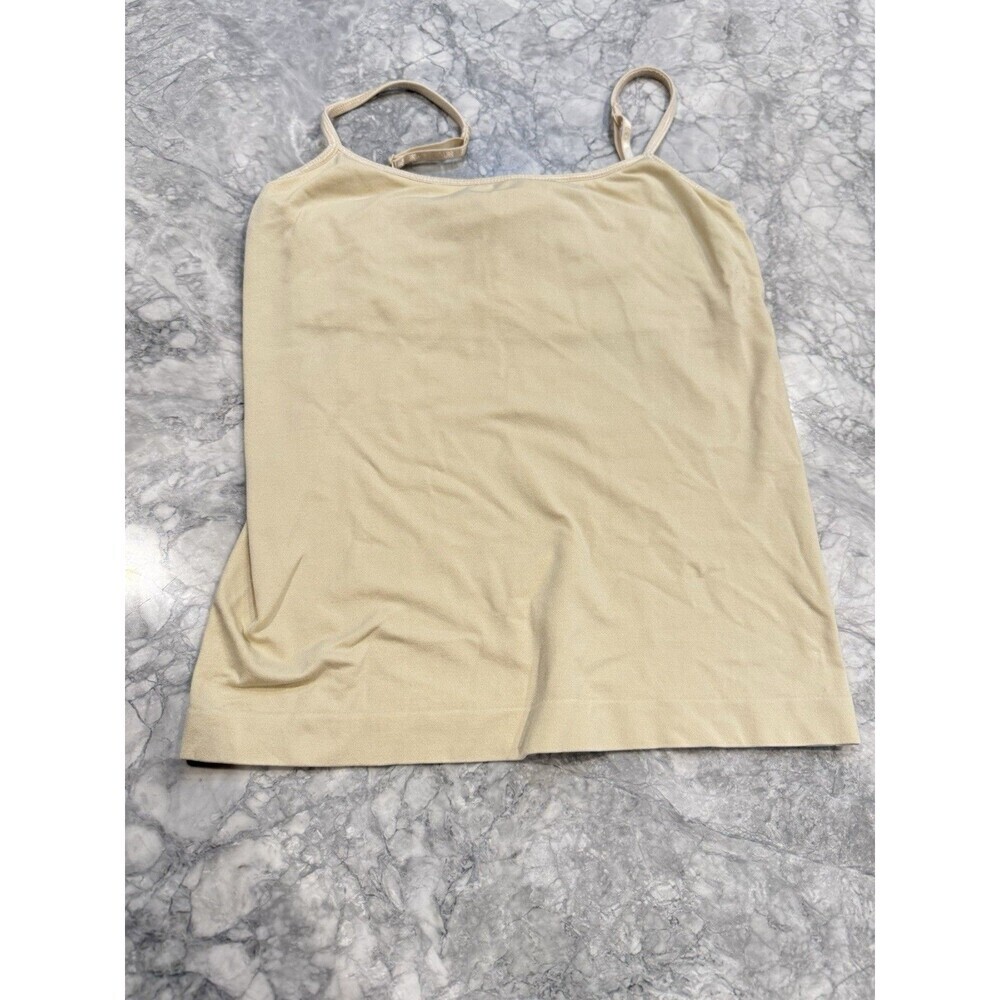 Talbots Collection Camisole Cami Tank Shelf Bra Nude Sz Small Nylon Spandex
